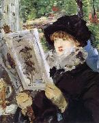 Edouard Manet La Lecture de l-Illustre Spain oil painting artist